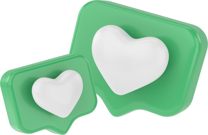 3D like icon. 3D element.